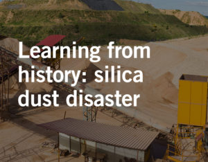 exposure to toxic silica dust